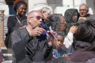 House Minority Leader Hakeem Jeffries (D-NY) And Sen. Cory Booker (D-NJ) Led A Protest On Capitol Hill Sitting On The Steps Of The House Of Representatives