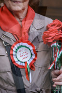 Bella Ciao, Milano! Demonstration For The 80th Anniversary Of The Liberation Of Italy From Nazi-fascism (25 April 1945-2025) In Front Of The Piccolo Teatro Grassi In Via Rovello In Milan