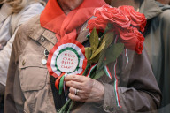 Bella Ciao, Milano! Demonstration For The 80th Anniversary Of The Liberation Of Italy From Nazi-fascism (25 April 1945-2025) In Front Of The Piccolo Teatro Grassi In Via Rovello In Milan