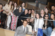 Ryan Reynolds with fans, New York