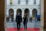 Prime Minister Keir Starmer meets Giorgia Meloni