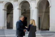 Prime Minister Keir Starmer meets Giorgia Meloni