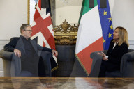 Prime Minister Keir Starmer meets Giorgia Meloni
