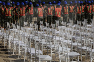 Claudia Sheinbaum, President Of Mexico, Breaks Ground On Section 10 Of The Mexico-Querétaro Train, Pedro Escobedo