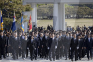 Lee Jae-myung, Democratic Party Presidential Candidate, Begins Campaign With Visit To National Cemetery