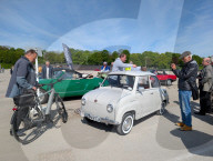 Classic Cars And Visitors At The Munich Vintage Car Meeting