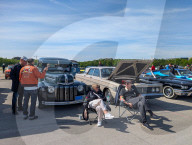 Classic Cars And Visitors At The Munich Vintage Car Meeting
