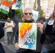 Justice for Kashmir vctims protest outside the Pakistan High Commission (Embassy) London, UK.