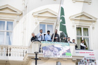 Justice for Kashmir vctims protest outside the Pakistan High Commission (Embassy) London, UK.