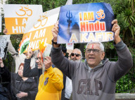 Justice for Kashmir vctims protest outside the Pakistan High Commission (Embassy) London, UK.