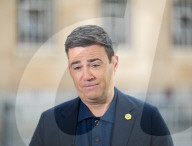 Guests departs Sunday with Laura Kuenssberg at the BBC, Broadcasting House, London, UK.