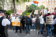Justice for Kashmir vctims protest outside the Pakistan High Commission (Embassy) London, UK.