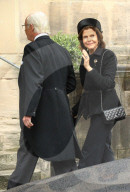 Carl Gustaf, Silvia, Madeleine und Chris bei der Trauerfeier für Andreas von Sachsen-Coburg und Gotha in Coburg