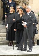 Carl Gustaf, Silvia, Madeleine und Chris bei der Trauerfeier für Andreas von Sachsen-Coburg und Gotha in Coburg