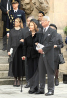 Carl Gustaf, Silvia, Madeleine und Chris bei der Trauerfeier für Andreas von Sachsen-Coburg und Gotha in Coburg