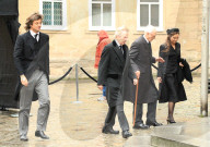 Carl Gustaf, Silvia, Madeleine und Chris bei der Trauerfeier für Andreas von Sachsen-Coburg und Gotha in Coburg