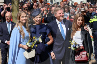 Die niederländische Königsfamilie beim 12. Königstag 2025 in Doetinchem