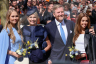 Die niederländische Königsfamilie beim 12. Königstag 2025 in Doetinchem
