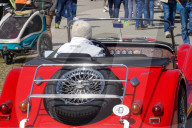Visitors Admire Classic Cars At The Munich Vintage Car Meeting