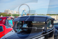 Visitors Admire Classic Cars At The Munich Vintage Car Meeting