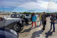 Visitors Admire Classic Cars At The Munich Vintage Car Meeting