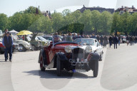 Visitors Admire Classic Cars At The Munich Vintage Car Meeting