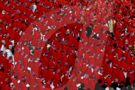 NEWS - Kardinäle in Rot während des Begräbnisses von Papst Franziskus auf dem Petersplatz