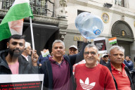 pro-Pakistan group of activists protest outside the Indian High Commission, London, UK 
