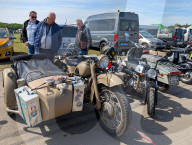 Classic Motorcycles At The Munich Vintage Car Meeting