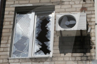 Aftermath of overnight Russian shelling of Dnipro
