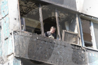 Russian drone hits apartment block in Kamianske