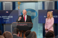 Immigration Briefing At White House Highlighting First 100 Days Of Trump Administration.