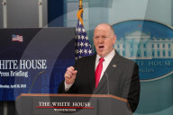 Immigration Briefing At White House Highlighting First 100 Days Of Trump Administration.