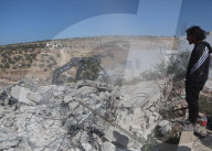 Israeli military demolish West Bank Palestinian Building