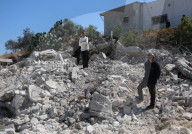 Israeli military demolish West Bank Palestinian Building