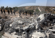 Israeli military demolish West Bank Palestinian Building