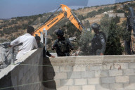 Israeli military demolish West Bank Palestinian Building