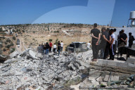Israeli military demolish West Bank Palestinian Building