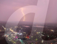 Thunder And Lightning  In Kolkata, India