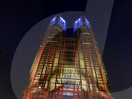 Night & Light show on Tokyo Government Bldg