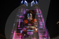 Night & Light show on Tokyo Government Bldg