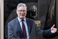 Prime Minister Of The Palestinian Authority Mohammad Mustafa Visits Downing Street In London