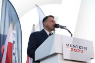Slawomir Mentzen's Election Rally In Katowice