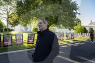 US Treasury Secretary, Scott Bessent Walking To A Interview At The White House 