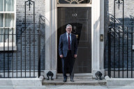 Prime Minister Of The Palestinian Authority Mohammad Mustafa Visits Downing Street In London