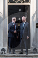 Prime Minister Of The Palestinian Authority Mohammad Mustafa Visits Downing Street In London