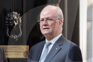 Prime Minister Of The Palestinian Authority Mohammad Mustafa Visits Downing Street In London