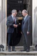Prime Minister Of The Palestinian Authority Mohammad Mustafa Visits Downing Street In London