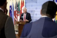  NY: United Nations Press Conference On Refugees