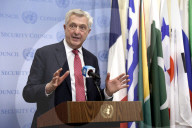  NY: United Nations Press Conference On Refugees